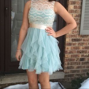 Light blue homecoming dress